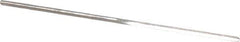 Made in USA - #66 High Speed Steel 3 Flute Chucking Reamer - Straight Flute, 0.033" Straight Shank, 1/2" Flute Length, 1-3/8" OAL - USA Tool & Supply