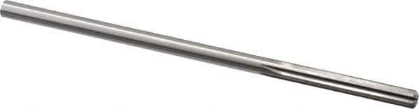 Made in USA - Letter F High Speed Steel 6 Flute Chucking Reamer - Straight Flute, 1/4" Straight Shank, 1-1/2" Flute Length, 6" OAL - USA Tool & Supply