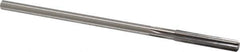 Made in USA - Letter J High Speed Steel 6 Flute Chucking Reamer - Straight Flute, 1/4" Straight Shank, 1-1/2" Flute Length, 6" OAL - USA Tool & Supply