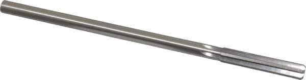 Made in USA - Letter T High Speed Steel 6 Flute Chucking Reamer - Straight Flute, 0.3105" Straight Shank, 1-3/4" Flute Length, 7" OAL - USA Tool & Supply