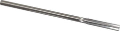 Made in USA - Letter T High Speed Steel 6 Flute Chucking Reamer - Straight Flute, 0.3105" Straight Shank, 1-3/4" Flute Length, 7" OAL - USA Tool & Supply