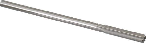 Made in USA - 9mm High Speed Steel 6 Flute Chucking Reamer - Straight Flute, 0.3105" Straight Shank, 1-3/4" Flute Length, 7" OAL - USA Tool & Supply