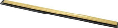 Unger - 12" Rubber Blade Window Washer/Squeegee - Black, Brass Holder - USA Tool & Supply