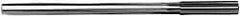 Alvord Polk - Letter J High Speed Steel 6 Flute Chucking Reamer - Straight Flute, 1/4" Straight Shank, 1-1/2" Flute Length, 6" OAL - USA Tool & Supply