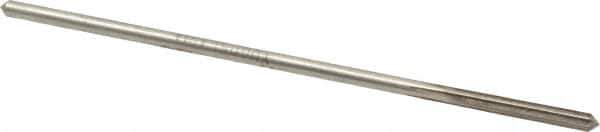 Interstate - 7/64" High Speed Steel 4 Flute Chucking Reamer - Straight Flute, 0.103" Straight Shank, 7/8" Flute Length, 3-1/2" OAL - USA Tool & Supply