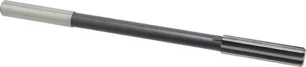 Interstate - 1/2" High Speed Steel Chucking Reamer - Straight Flute, 0.4355" Straight Shank, 2" Flute Length, 8" OAL - USA Tool & Supply