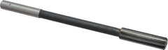 Interstate - 9/16" High Speed Steel Chucking Reamer - Straight Flute, 0.4355" Straight Shank, 2" Flute Length, 8" OAL - USA Tool & Supply