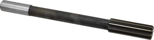 Interstate - 59/64" High Speed Steel Chucking Reamer - Straight Flute, 3/4" Straight Shank, 2-5/8" Flute Length, 10" OAL - USA Tool & Supply