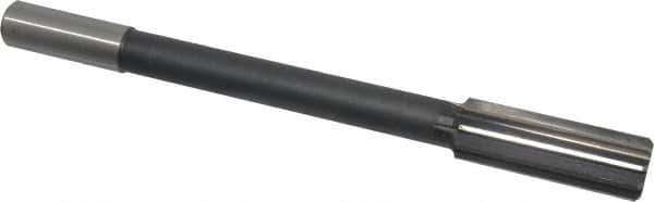 Interstate - 61/64" High Speed Steel Chucking Reamer - Straight Flute, 3/4" Straight Shank, 2-5/8" Flute Length, 10" OAL - USA Tool & Supply