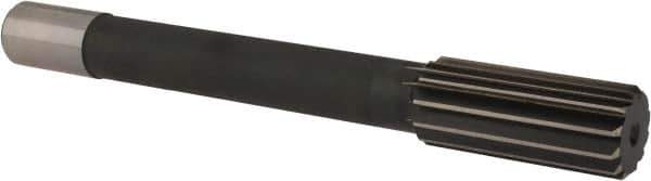 Interstate - 1-1/2" High Speed Steel Chucking Reamer - Straight Flute, 1-1/4" Straight Shank, 3-1/2" Flute Length, 12-1/2" OAL - USA Tool & Supply