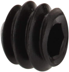 Value Collection - #6-32 UNC, 1/8" OAL, Cone Point Set Screw - Grade 8 Alloy Steel, 1/16" Key - USA Tool & Supply