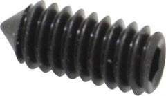 Value Collection - #8-32 UNC, 3/8" OAL, Cone Point Set Screw - Grade 8 Alloy Steel, 5/64" Key - USA Tool & Supply