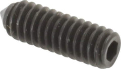Value Collection - #8-32 UNC, 1/2" OAL, Cone Point Set Screw - Grade 8 Alloy Steel, 5/64" Key - USA Tool & Supply
