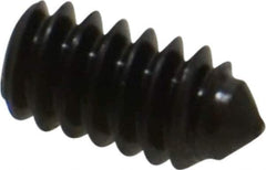 Value Collection - #10-24 UNC, 3/8" OAL, Cone Point Set Screw - Grade 8 Alloy Steel, 3/32" Key - USA Tool & Supply