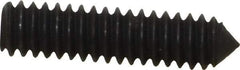 Value Collection - 1/4-20 UNC, 1" OAL, Cone Point Set Screw - Grade 8 Alloy Steel, 1/8" Key - USA Tool & Supply