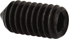 Value Collection - 5/16-18 UNC, 5/8" OAL, Cone Point Set Screw - Grade 8 Alloy Steel, 5/32" Key - USA Tool & Supply