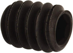 Value Collection - #10-24 UNC, 1/4" OAL, Oval Point Set Screw - Grade 8 Alloy Steel, 3/32" Key - USA Tool & Supply