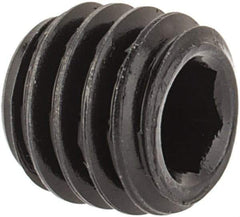 Value Collection - #10-32 UNF, 3/16" OAL, Oval Point Set Screw - Grade 8 Alloy Steel, 3/32" Key - USA Tool & Supply