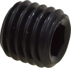 Value Collection - 1/4-28 UNF, 1/4" OAL, Oval Point Set Screw - Grade 8 Alloy Steel, 1/8" Key - USA Tool & Supply