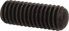 Value Collection - 3/8-16 UNC, 1" OAL, Oval Point Set Screw - Grade 8 Alloy Steel, 3/16" Key - USA Tool & Supply