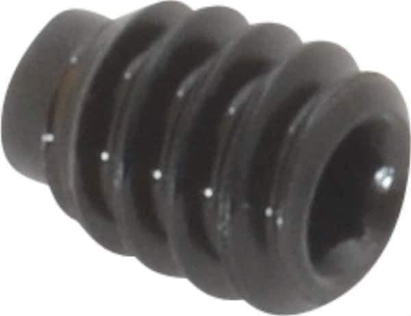 Value Collection - #6-32 UNC, 3/16" OAL, Half Dog Point Set Screw - Grade 8 Alloy Steel, 1/16" Key - USA Tool & Supply