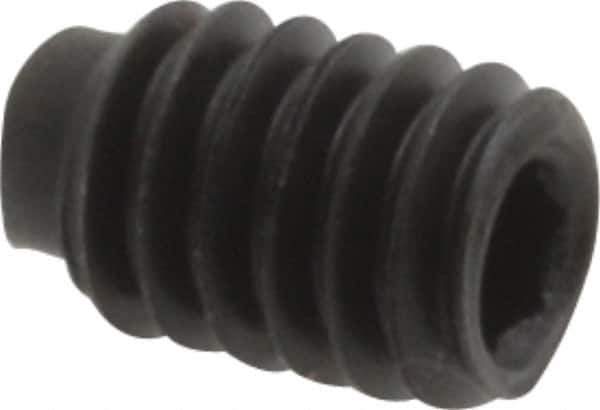 Value Collection - #8-32 UNC, 1/4" OAL, Half Dog Point Set Screw - Grade 8 Alloy Steel, 5/64" Key - USA Tool & Supply