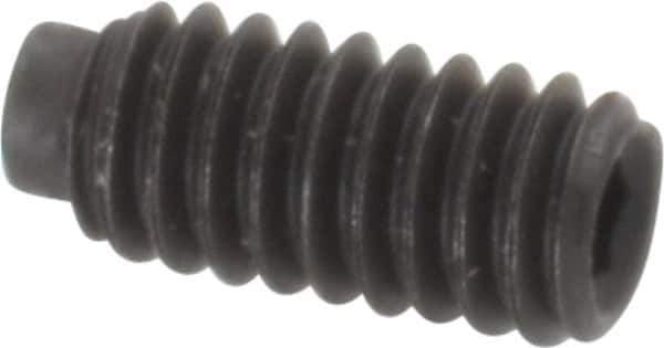 Value Collection - #8-32 UNC, 3/8" OAL, Half Dog Point Set Screw - Grade 8 Alloy Steel, 5/64" Key - USA Tool & Supply