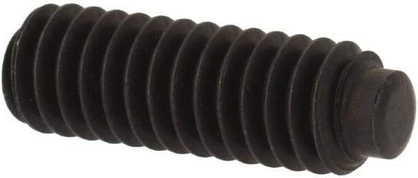 Value Collection - #8-32 UNC, 1/2" OAL, Half Dog Point Set Screw - Grade 8 Alloy Steel, 5/64" Key - USA Tool & Supply