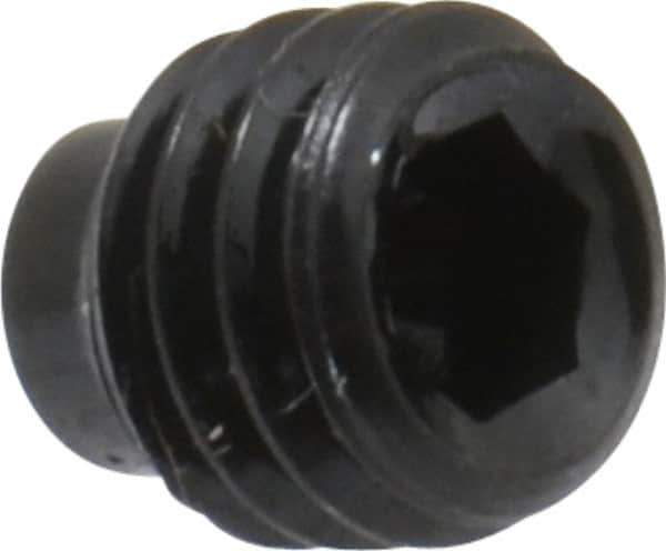 Value Collection - #10-32 UNF, 3/16" OAL, Half Dog Point Set Screw - Grade 8 Alloy Steel, 3/32" Key - USA Tool & Supply