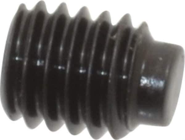 Value Collection - #10-32 UNF, 1/4" OAL, Half Dog Point Set Screw - Grade 8 Alloy Steel, 3/32" Key - USA Tool & Supply