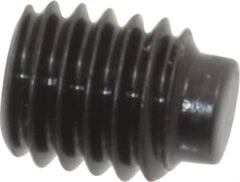 Value Collection - #10-32 UNF, 1/4" OAL, Half Dog Point Set Screw - Grade 8 Alloy Steel, 3/32" Key - USA Tool & Supply