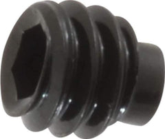 Value Collection - 1/4-20 UNC, 1/4" OAL, Half Dog Point Set Screw - Grade 8 Alloy Steel, 1/8" Key - USA Tool & Supply