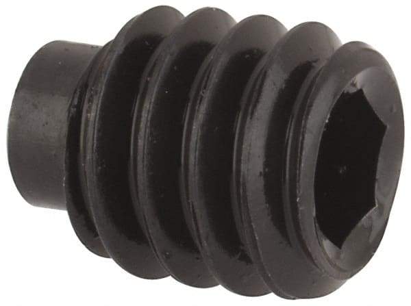 Value Collection - 1/4-20 UNC, 5/16" OAL, Half Dog Point Set Screw - Grade 8 Alloy Steel, 1/8" Key - USA Tool & Supply