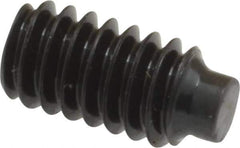 Value Collection - 1/4-20 UNC, 1/2" OAL, Half Dog Point Set Screw - Grade 8 Alloy Steel, 1/8" Key - USA Tool & Supply