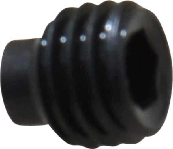 Value Collection - 1/4-28 UNF, 1/4" OAL, Half Dog Point Set Screw - Grade 8 Alloy Steel, 1/8" Key - USA Tool & Supply
