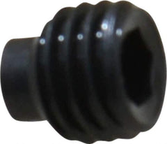 Value Collection - 1/4-28 UNF, 1/4" OAL, Half Dog Point Set Screw - Grade 8 Alloy Steel, 1/8" Key - USA Tool & Supply