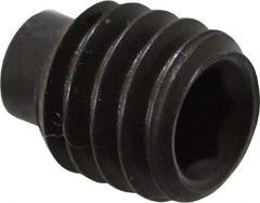 Value Collection - 5/16-18 UNC, 3/8" OAL, Half Dog Point Set Screw - Grade 8 Alloy Steel, 5/32" Key - USA Tool & Supply