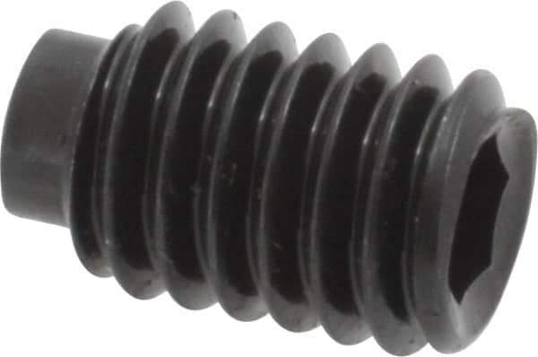 Value Collection - 5/16-18 UNC, 1/2" OAL, Half Dog Point Set Screw - Grade 8 Alloy Steel, 5/32" Key - USA Tool & Supply