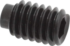Value Collection - 5/16-18 UNC, 1/2" OAL, Half Dog Point Set Screw - Grade 8 Alloy Steel, 5/32" Key - USA Tool & Supply