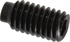 Value Collection - 3/8-16 UNC, 3/4" OAL, Half Dog Point Set Screw - Grade 8 Alloy Steel, 3/16" Key - USA Tool & Supply