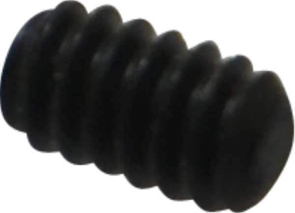 Value Collection - #4-40 UNC, 3/16" OAL, Flat Point Set Screw - Grade 8 Alloy Steel, 0.05" Key - USA Tool & Supply