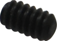 Value Collection - #4-40 UNC, 3/16" OAL, Flat Point Set Screw - Grade 8 Alloy Steel, 0.05" Key - USA Tool & Supply