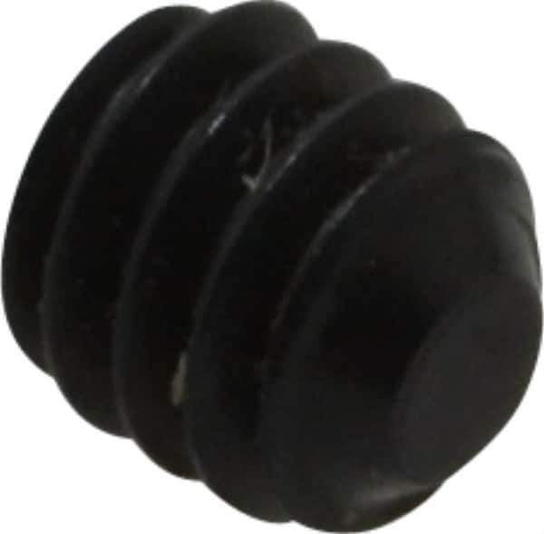 Value Collection - #5-40 UNC, 1/8" OAL, Flat Point Set Screw - Grade 8 Alloy Steel, 1/16" Key - USA Tool & Supply