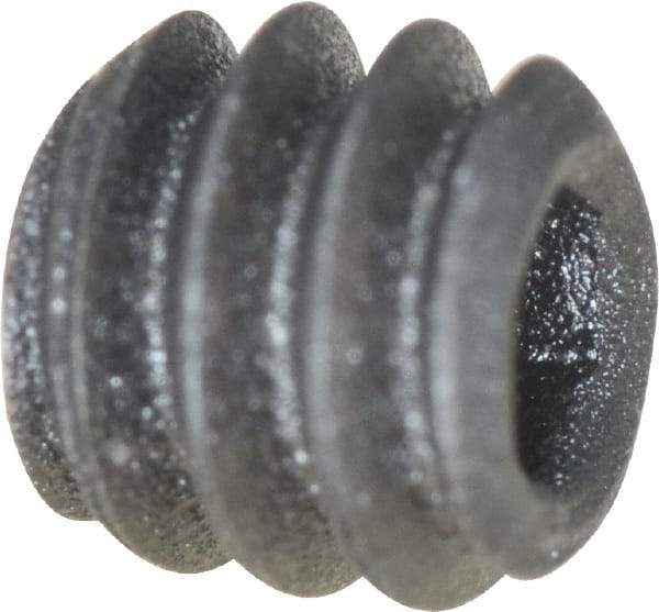 Value Collection - #6-32 UNC, 1/8" OAL, Flat Point Set Screw - Grade 8 Alloy Steel, 1/16" Key - USA Tool & Supply