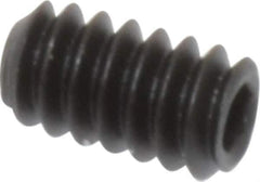 Value Collection - #6-32 UNC, 1/4" OAL, Flat Point Set Screw - Grade 8 Alloy Steel, 1/16" Key - USA Tool & Supply