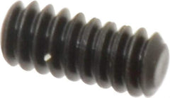 Value Collection - #6-32 UNC, 5/16" OAL, Flat Point Set Screw - Grade 8 Alloy Steel, 1/16" Key - USA Tool & Supply