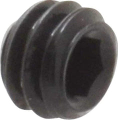 Value Collection - #8-32 UNC, 1/8" OAL, Flat Point Set Screw - Grade 8 Alloy Steel, 5/64" Key - USA Tool & Supply