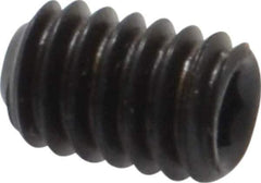 Value Collection - #8-32 UNC, 1/4" OAL, Flat Point Set Screw - Grade 8 Alloy Steel, 5/64" Key - USA Tool & Supply