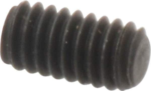 Value Collection - #8-32 UNC, 5/16" OAL, Flat Point Set Screw - Grade 8 Alloy Steel, 5/64" Key - USA Tool & Supply