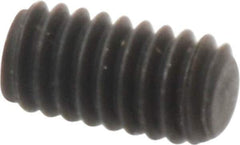 Value Collection - #8-32 UNC, 5/16" OAL, Flat Point Set Screw - Grade 8 Alloy Steel, 5/64" Key - USA Tool & Supply